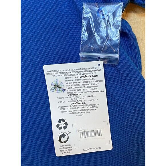 Disney Hawaii Aloha Blue Polo Shirt With Mickey Mouse Embroidery Large NWT - Picture 5 of 7